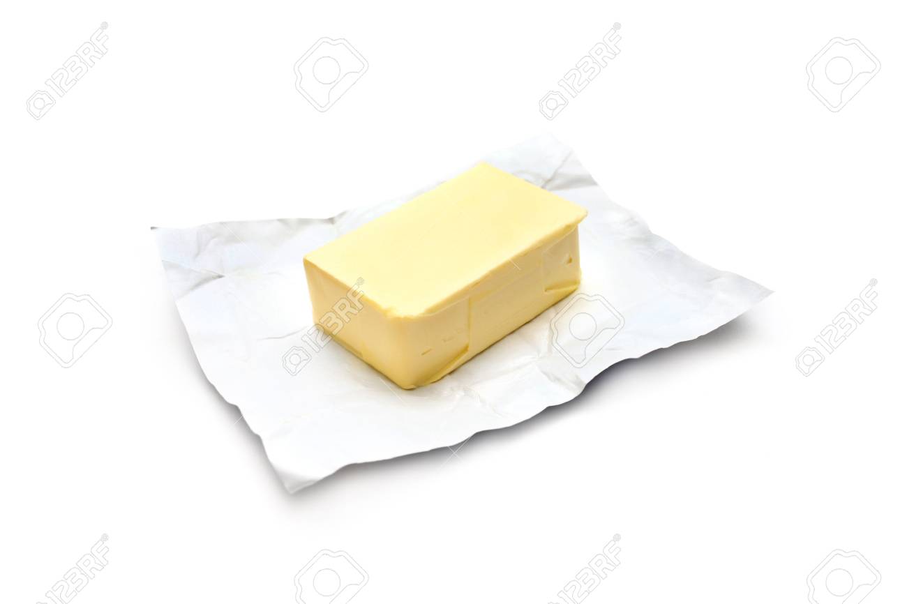 Stuck Butter Auf Einem Weissen Hintergrund Lizenzfreie Fotos Bilder Und Stock Fotografie Image 64656371
