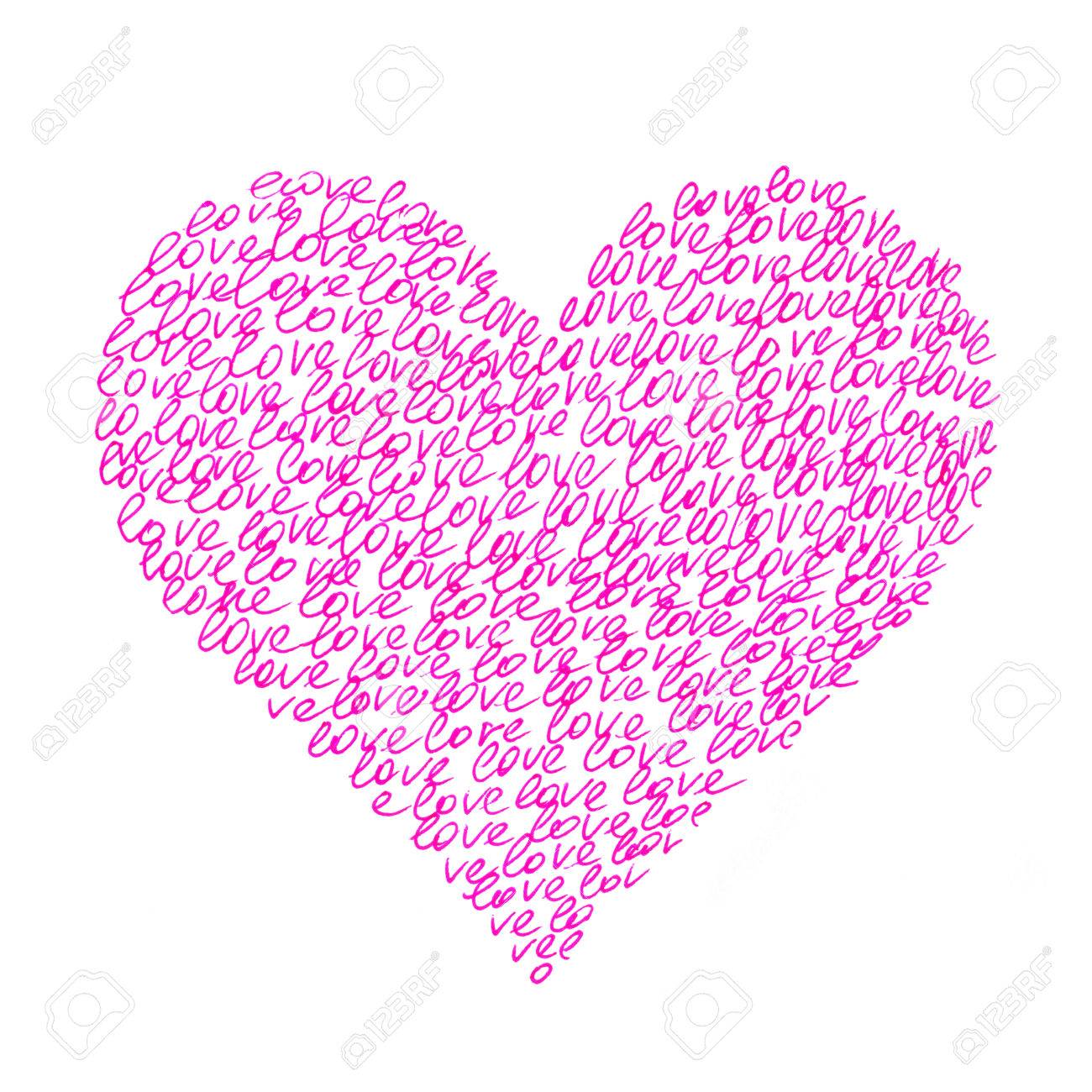 Zusammenfassung Rosa Herz Von Liebe Auf Weissen Hintergrund Lizenzfreie Fotos Bilder Und Stock Fotografie Image 71520101