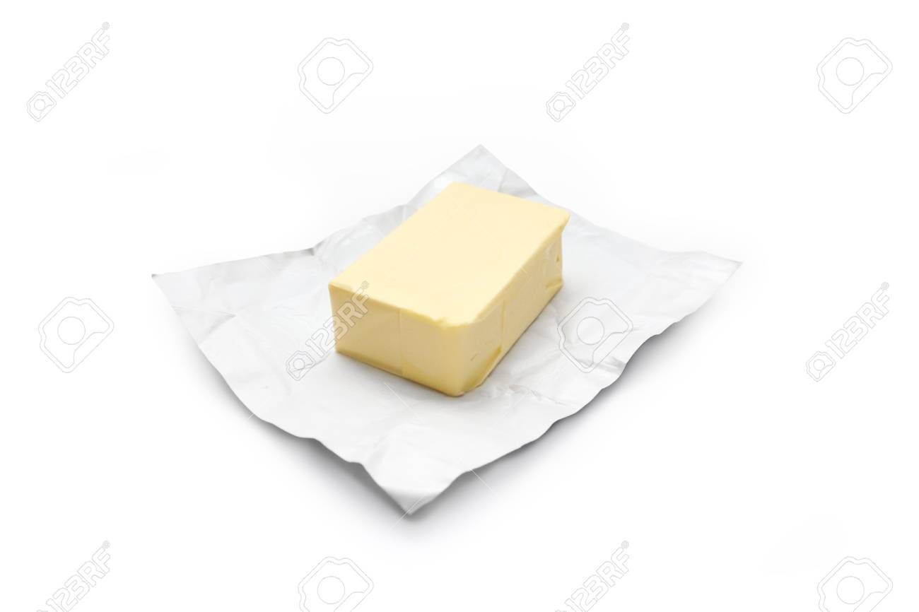 Stuck Butter Auf Einem Weissen Hintergrund Lizenzfreie Fotos Bilder Und Stock Fotografie Image 74993854