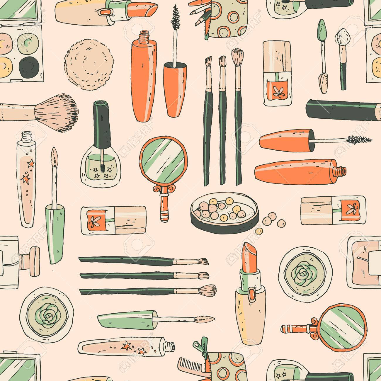 vector seamless doodle pattern
