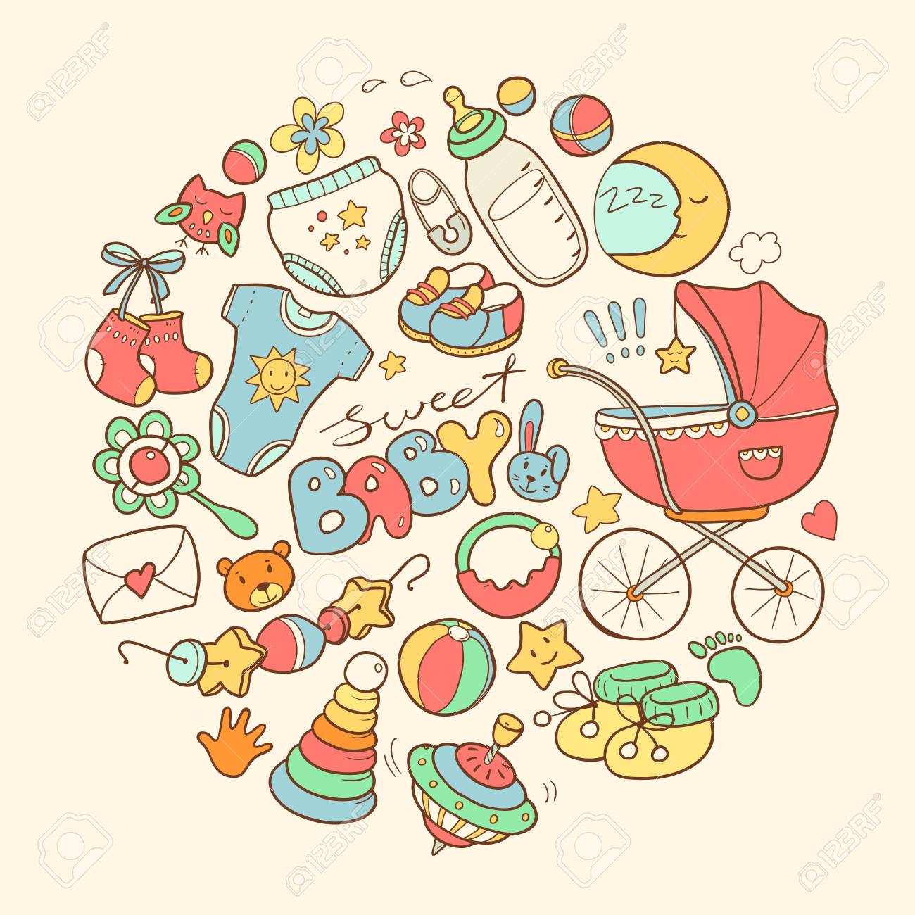 Doodle Mignon Sur Le Theme Nouveau Ne Infantile Rond Illustration Soins Bebe Alimentation Vetements Jouets Materiel De Soins De Sante Securite Accessoires Dessins De Vecteur Isoles Clip Art Libres De Droits Vecteurs Doodle Mignon Sur Le Theme Nouveau Ne Infantile Rond Illustration Soins Bebe Alimentation Vetements Jouets Materiel De Soins De Sante Securite Accessoires Dessins De Vecteur Isoles Clip Art Libres De Droits Vecteurs