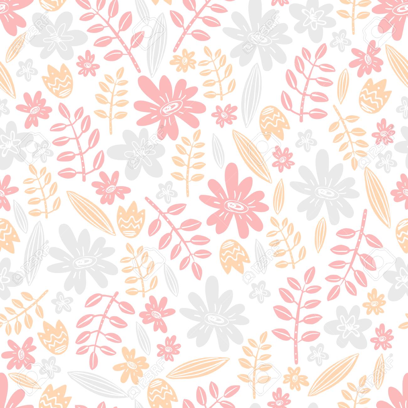 Seamless Vector Pattern Scrapbooking Background Wrapping Paper