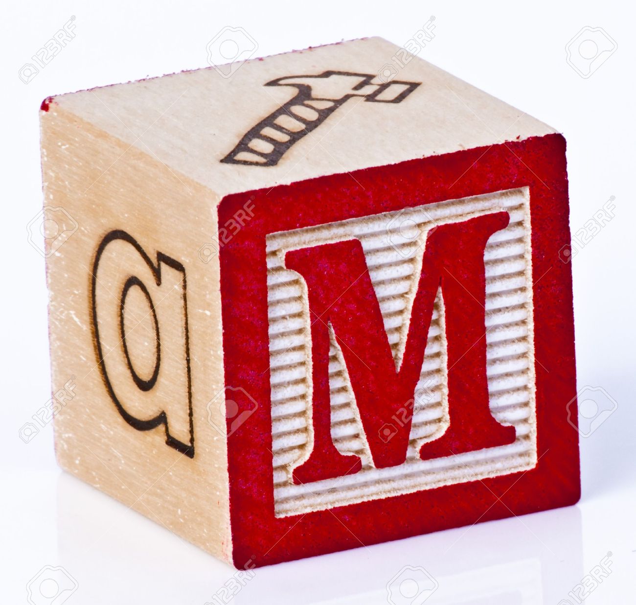 Wooden Block Letter M Stock Photo, Picture and Royalty Free Image. Image  7043245.