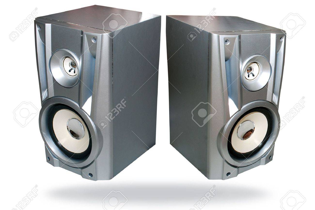 closeup of bass reflex speaker. loud speaker closeup of bass reflex speaker. loud speaker