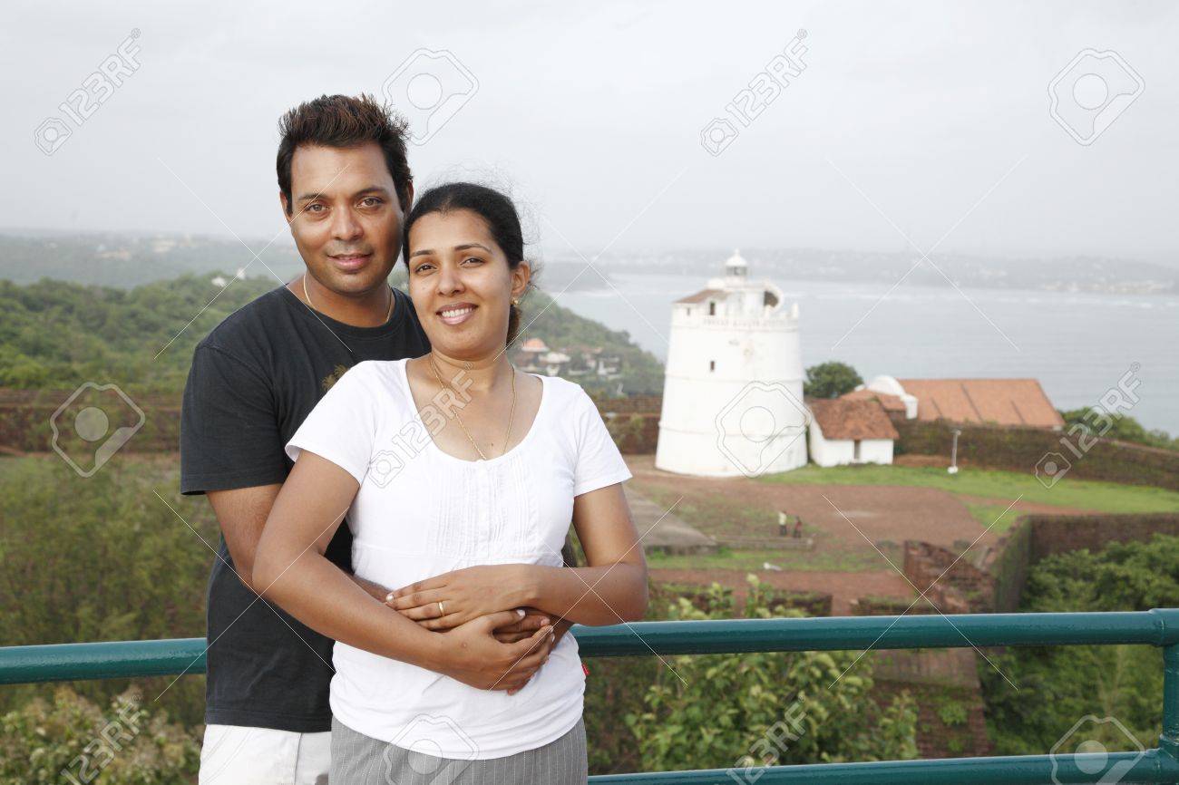 Fort Aguada In Background,goa,india