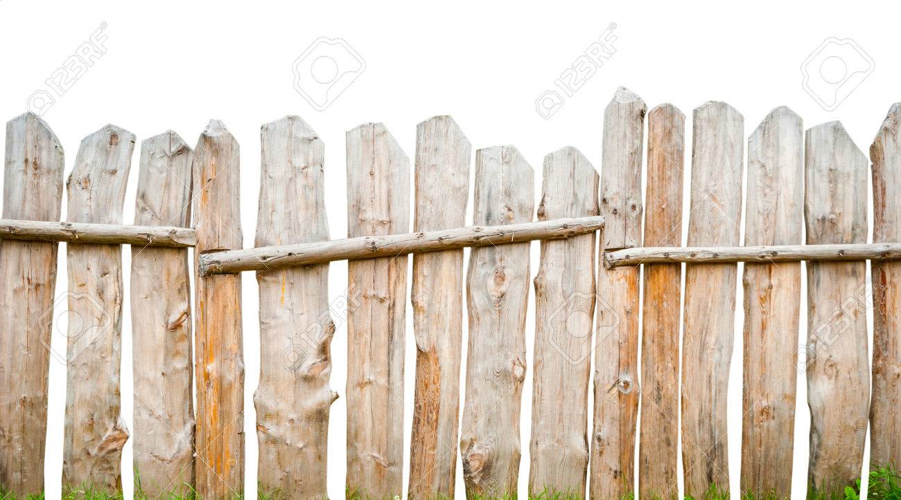 Holz Zaun Planken Isoliert Auf Weiss Lizenzfreie Fotos Bilder Und Stock Fotografie Image 52345884