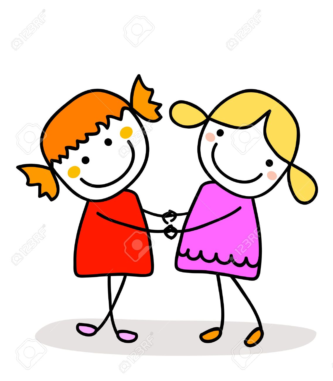 best friends royalty free
