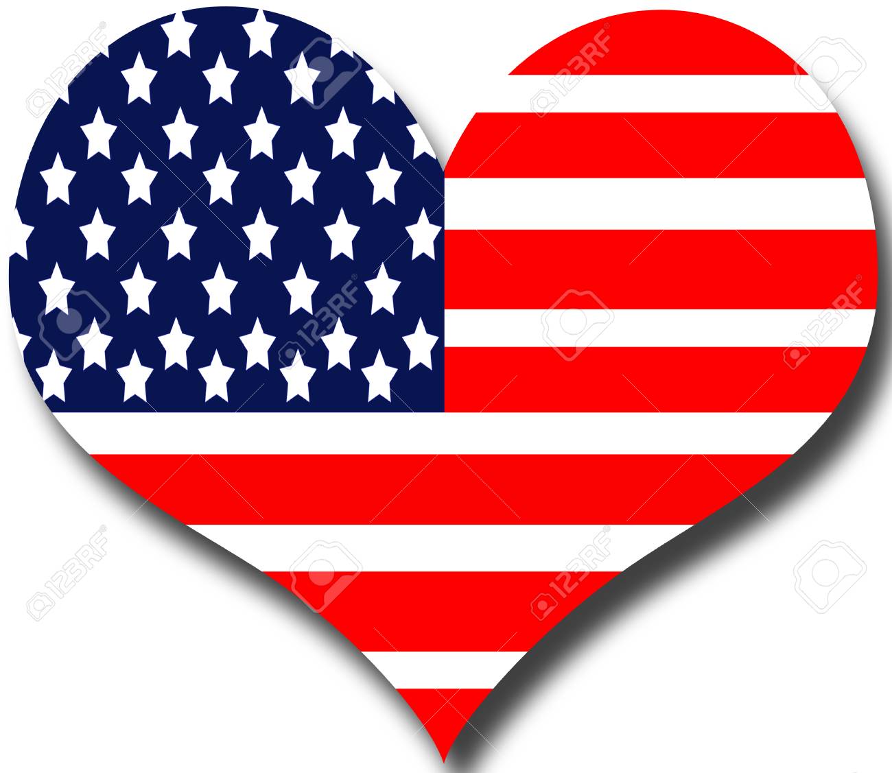 heart shaped american flag background filling the frame stock photo american flag background image
