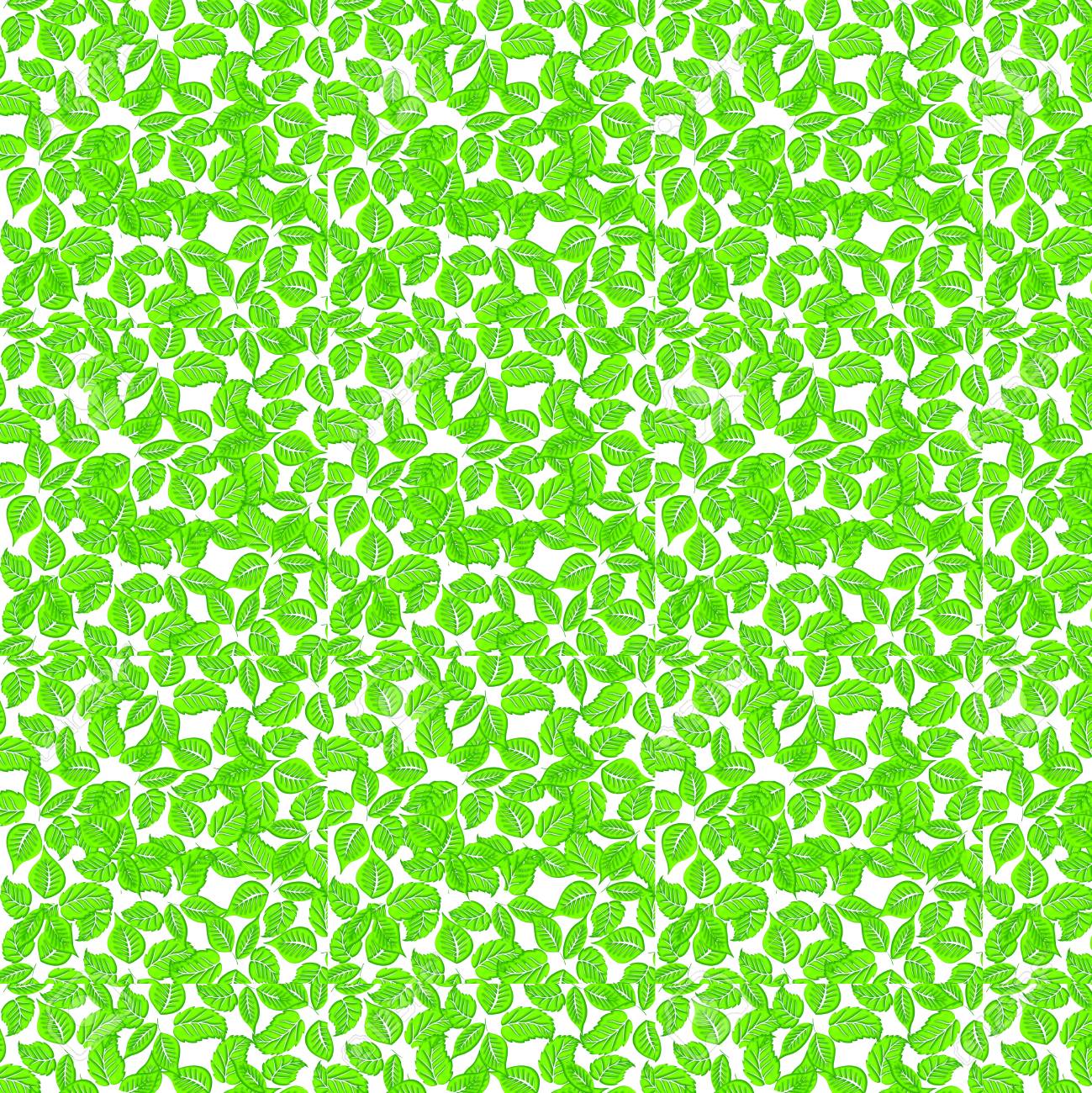 緑の夏の葉パターン イラスト背景フレームを充填 の写真素材 画像素材