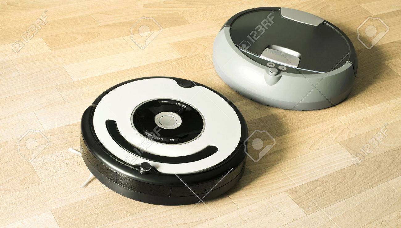 Floor Cleaning And Washing Robots Stock Photo Picture And Royalty