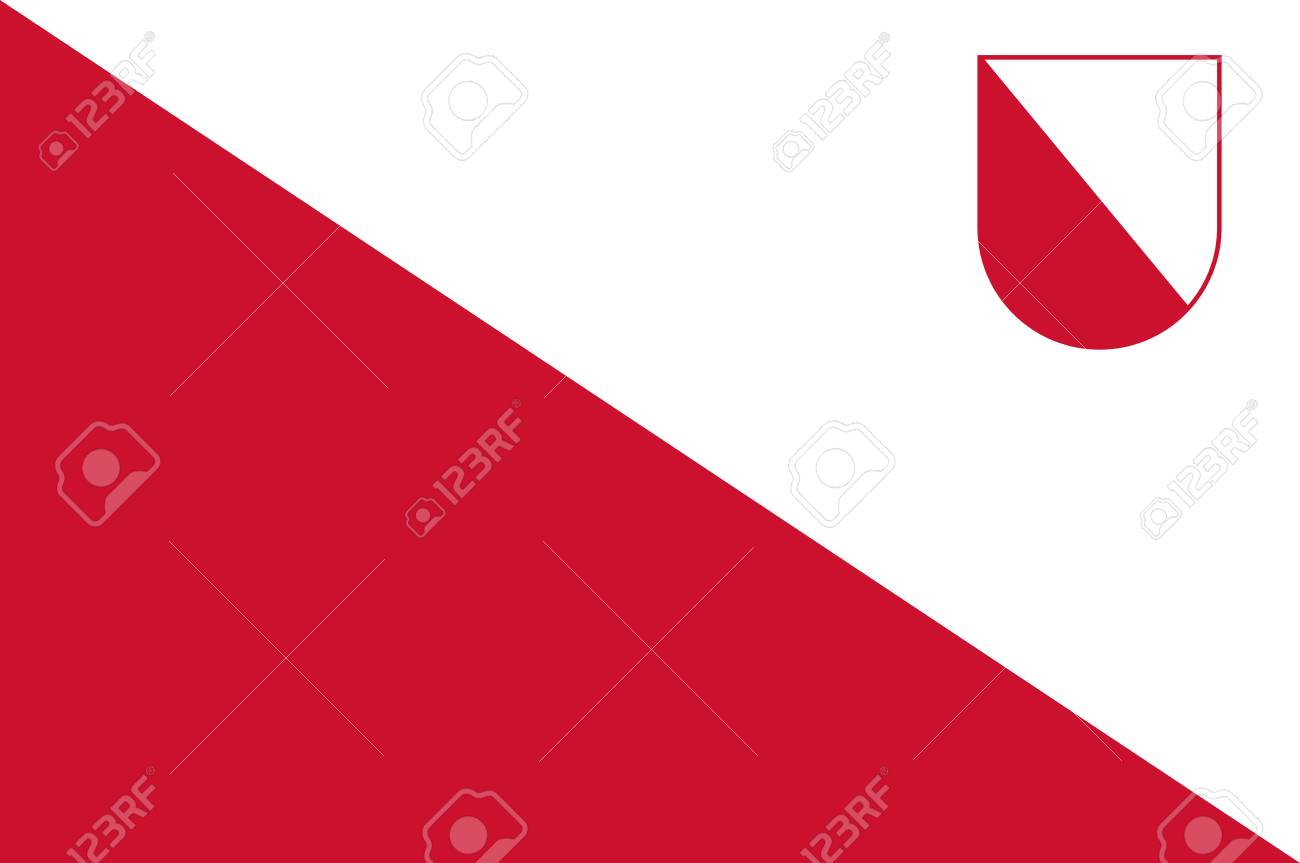 ユトレヒトの旗は 資本とオランダ ユトレヒト州で最も人口の多い都市です ベクトル図 のイラスト素材 ベクタ Image