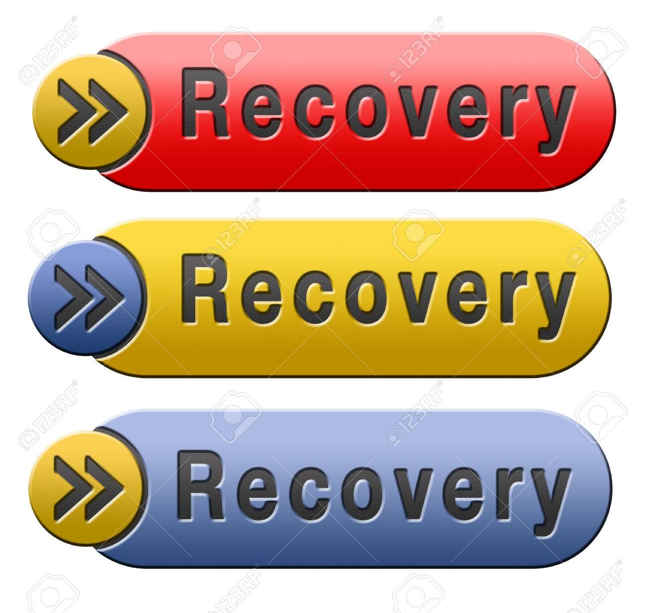 回復回復失われたデータのボタンまたはアイコン の写真素材 画像素材 Image