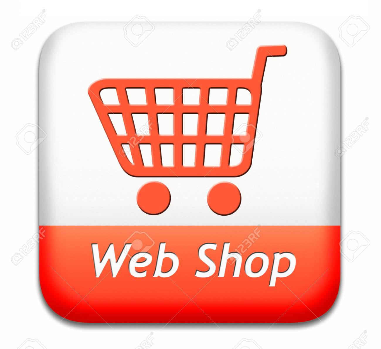 Web Shop Button Or Online Shopping Icon For Internet Webshop Or Store Stock Photo Picture And Royalty Free Image Image 26969804