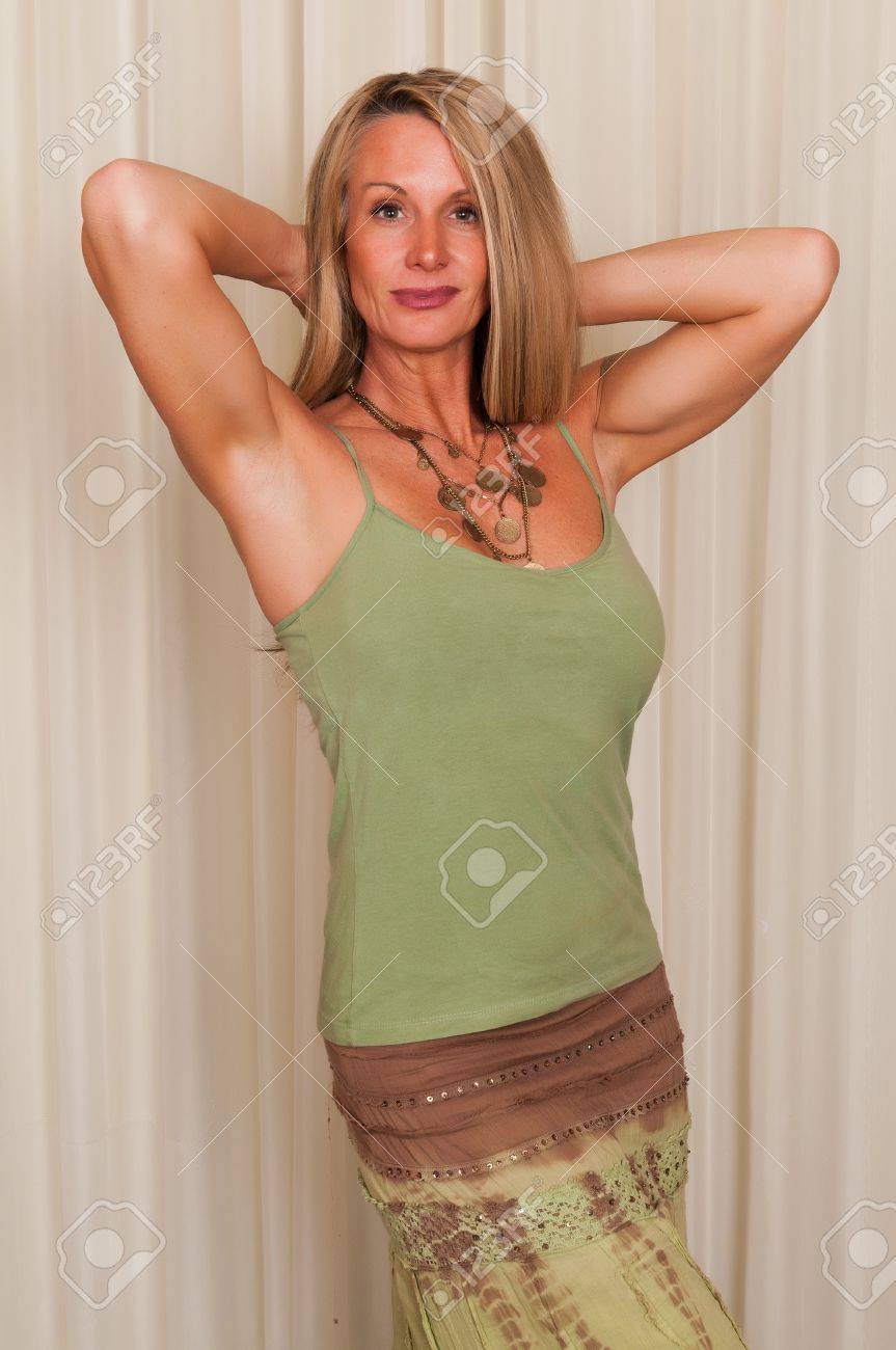 Beautiful Mature Blonde In Hippie