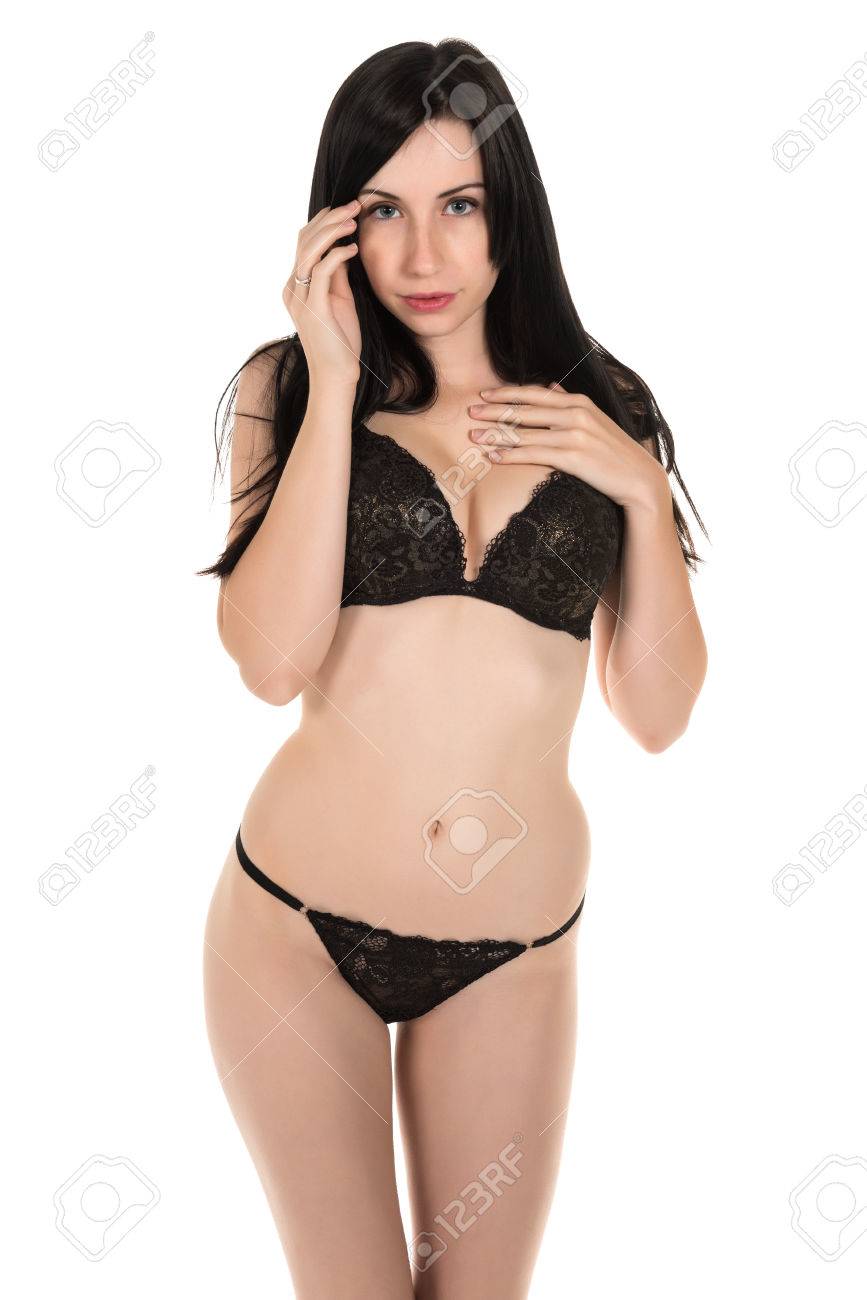 chica en ropa interior hermosa