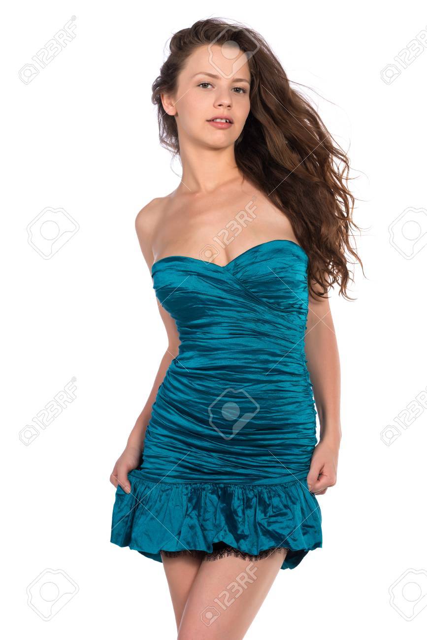 petite turquoise dress