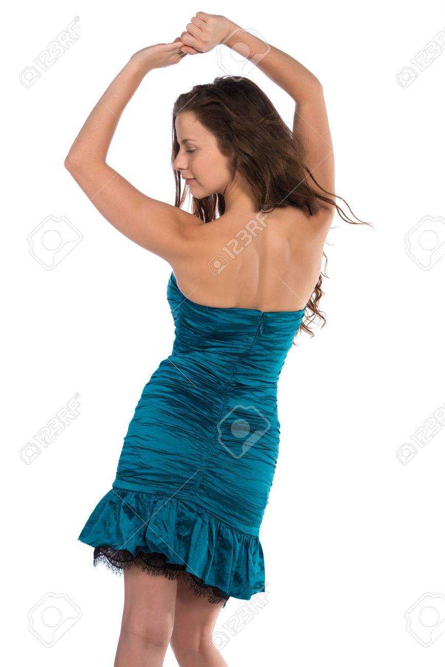 petite turquoise dress