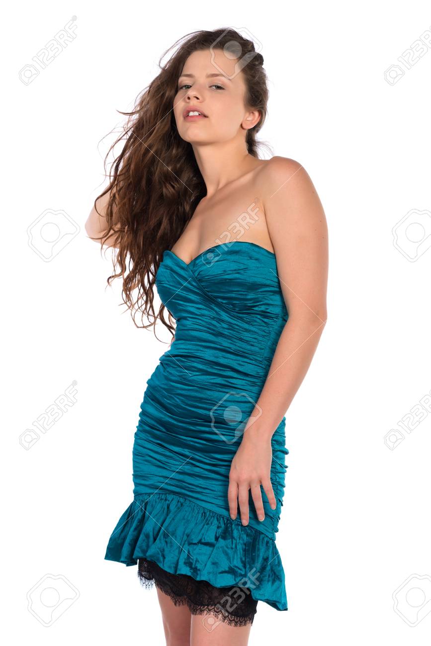 petite turquoise dress