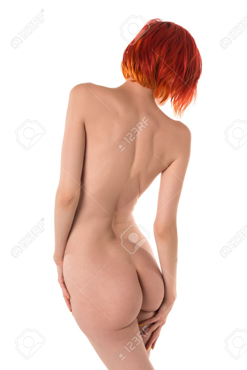 Bastante Delgada Mujer Desnuda Pálida Con El Pelo Teñido De Rojo Fotos,  retratos, imágenes y fotografía de archivo libres de derecho. Image 41924396