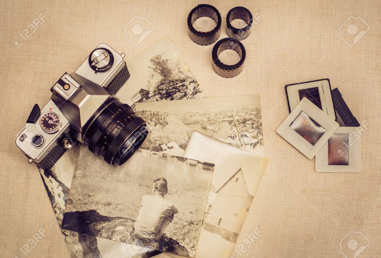 retro photo camera with