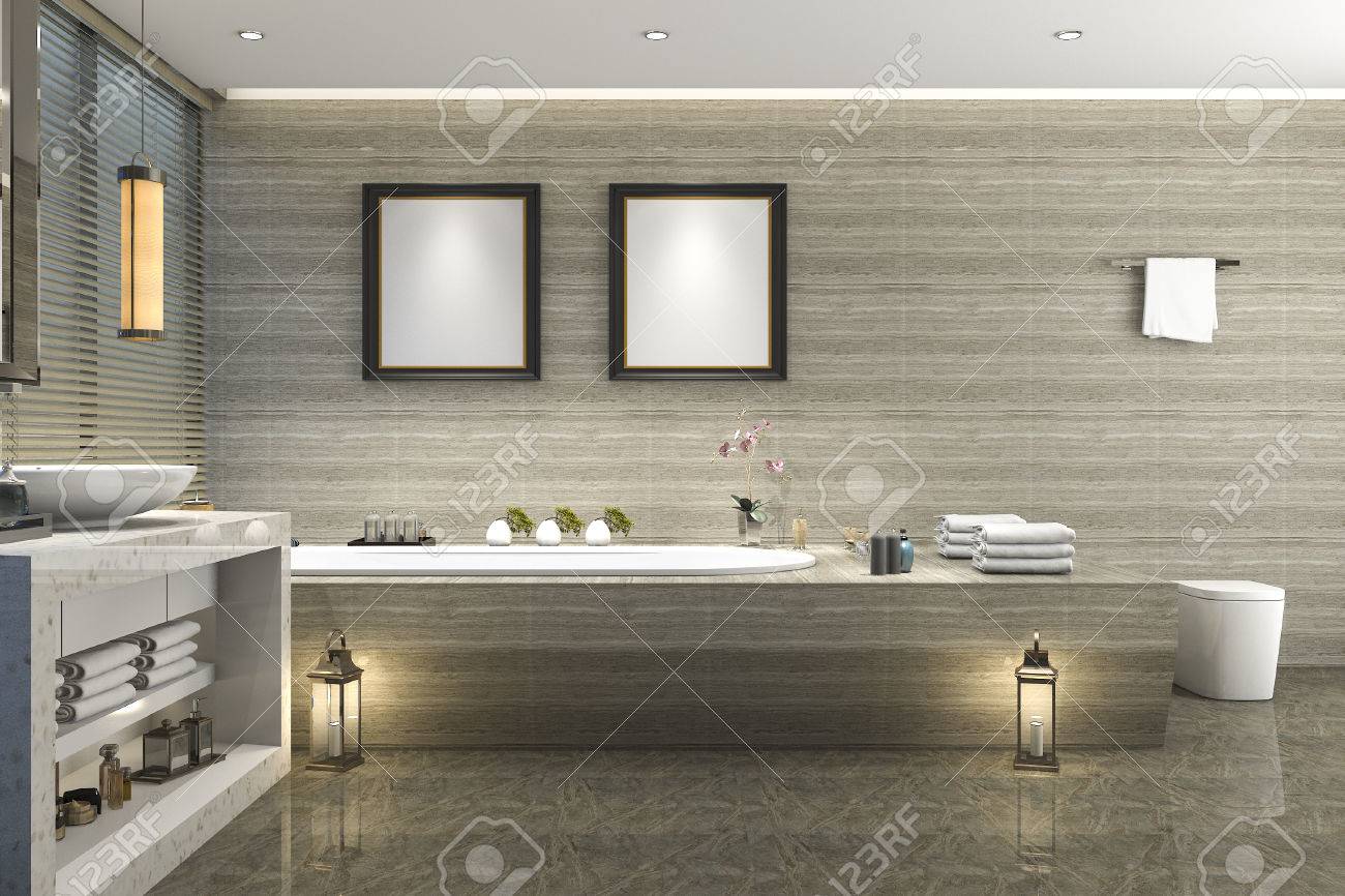 Salle De Bain Beige Meuble Taupe ~ salle de bain classique moderne avec d cor de carreaux de luxe avec Salle De Bain Beige Meuble Taupe ~ salle de bain classique moderne avec d cor de carreaux de luxe avec