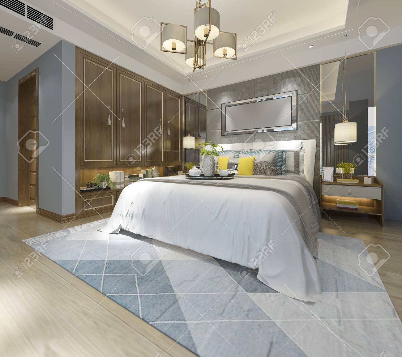 bedroom chandelier modern