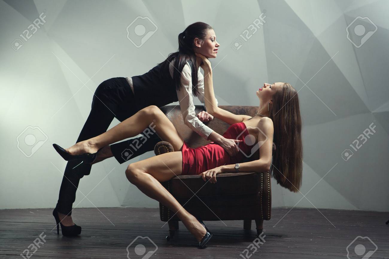 lesbian on chair Lesbian on chair