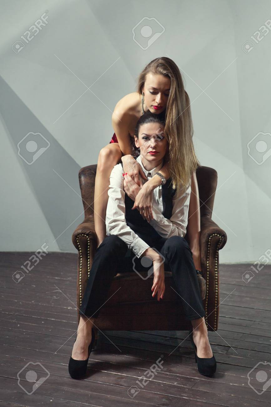 lesbian on chair Lesbian and pussy
