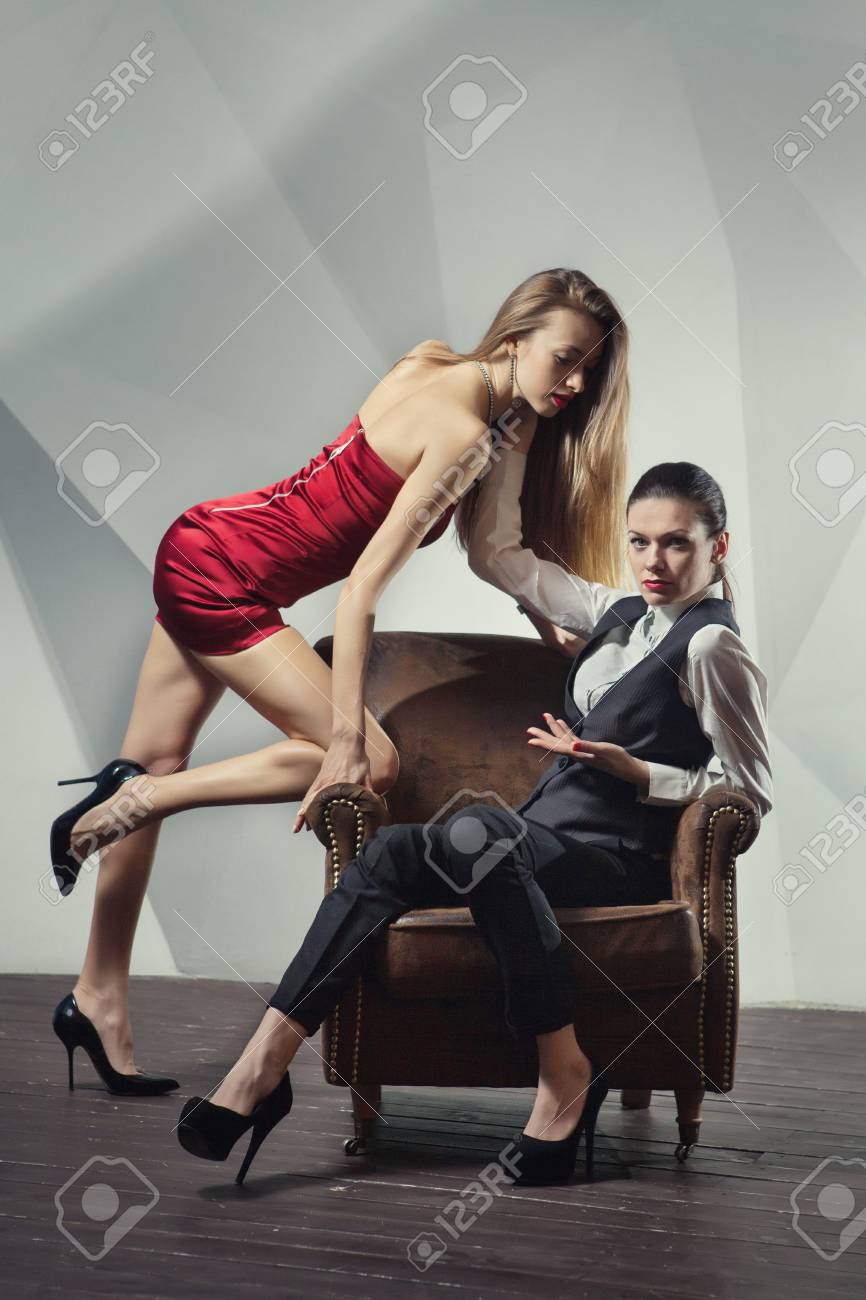 lesbian on chair Man hating lesbian