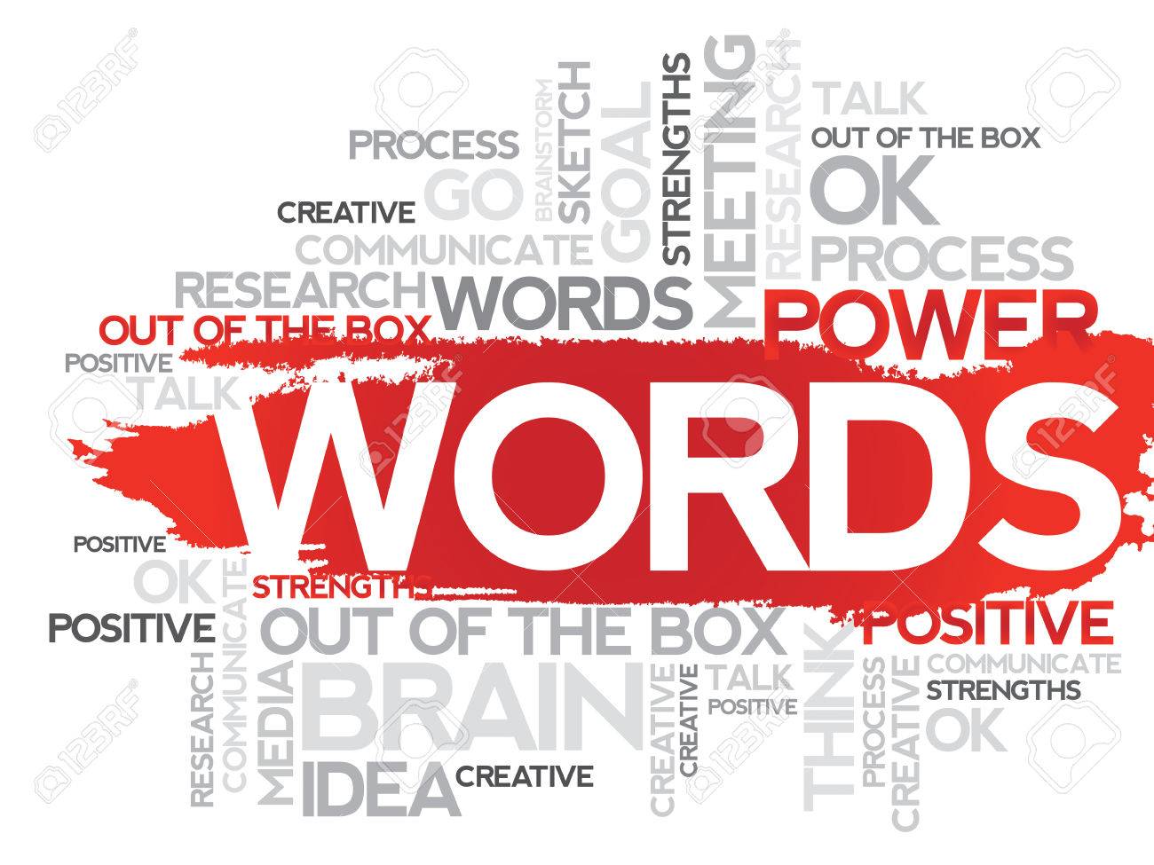 words word business collage vector background royalty free