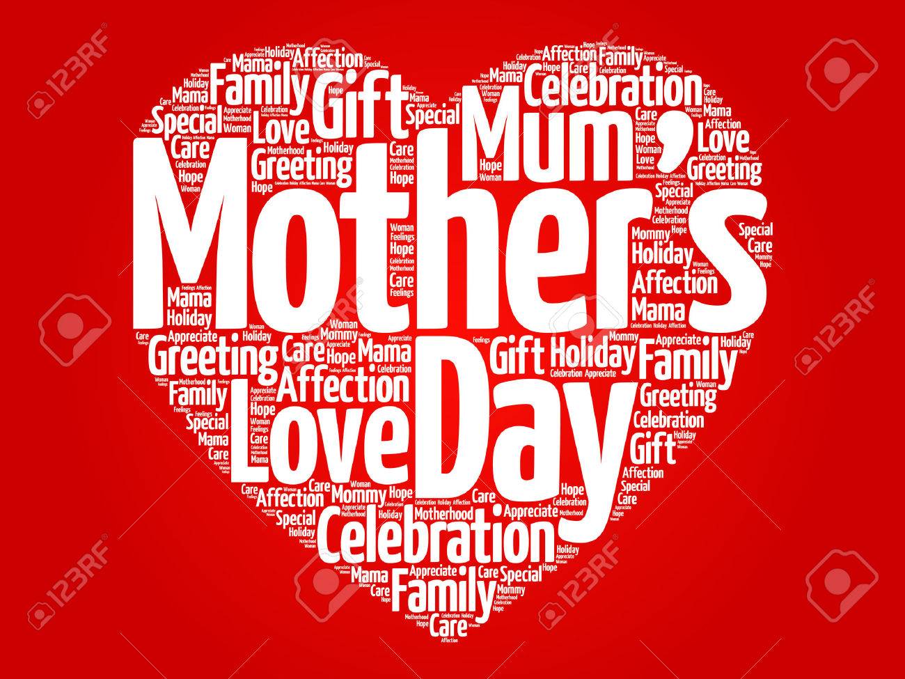 mother s day heart word cloud royalty free cliparts vectors and