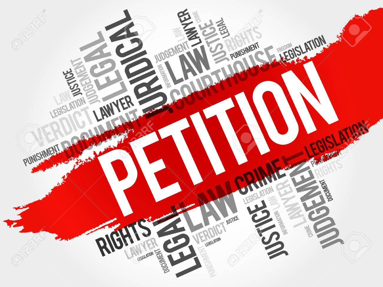 petition word cloud concept freedom of petition