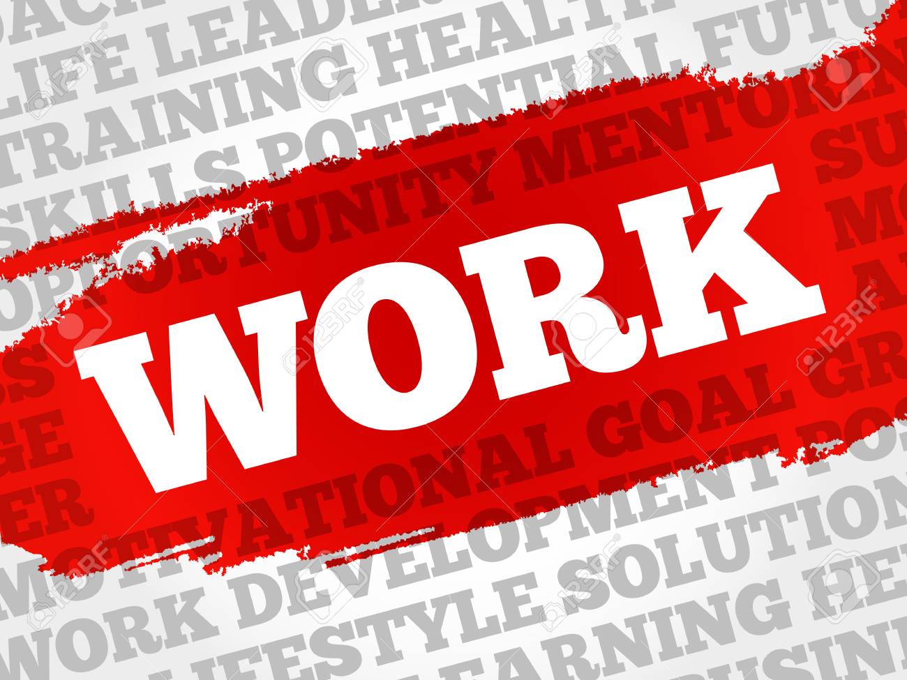 work word cloud business concept royalty free cliparts vectors