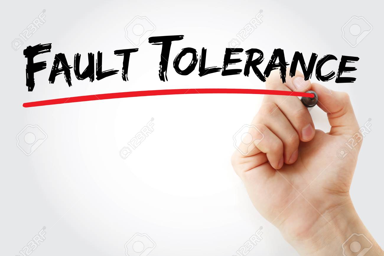 手書きのマーカー、概念の背景とフォールト トレランスの写真素材・画像素材 Image 76271939