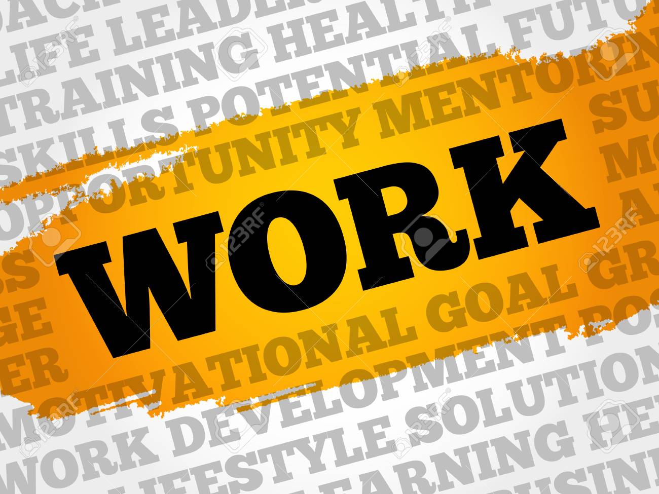 work word cloud business concept royalty free cliparts vectors