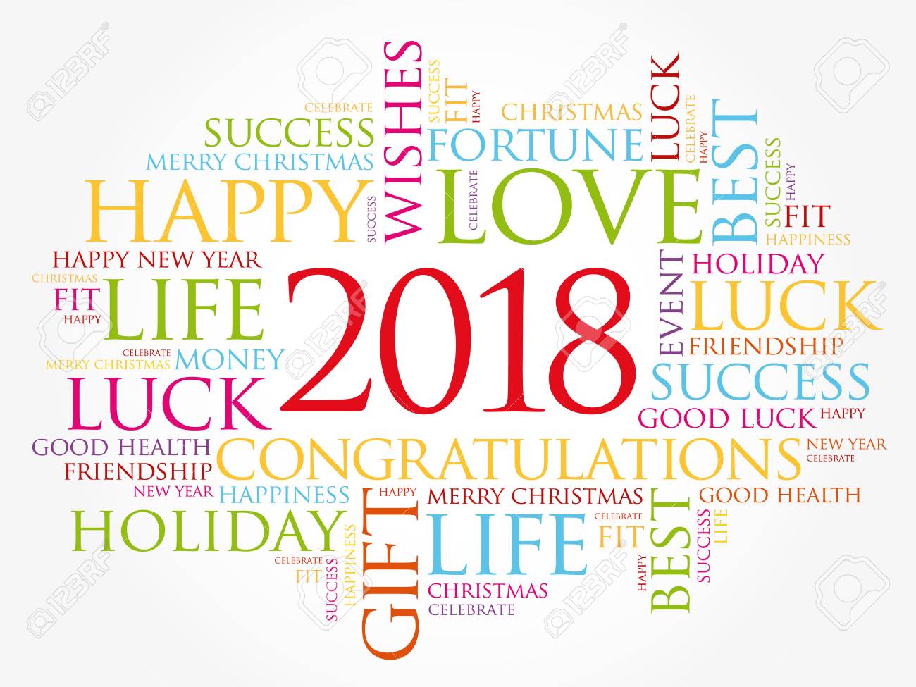 happy new year word