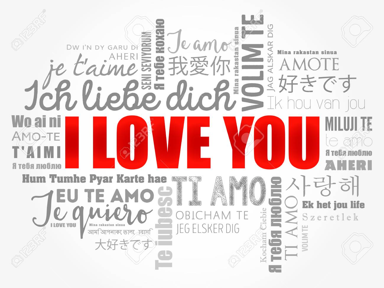 Love Words I Love You In All Languages Of The World Word Cloud Background Love Words I Love You In All Languages Of The World Word Cloud Background