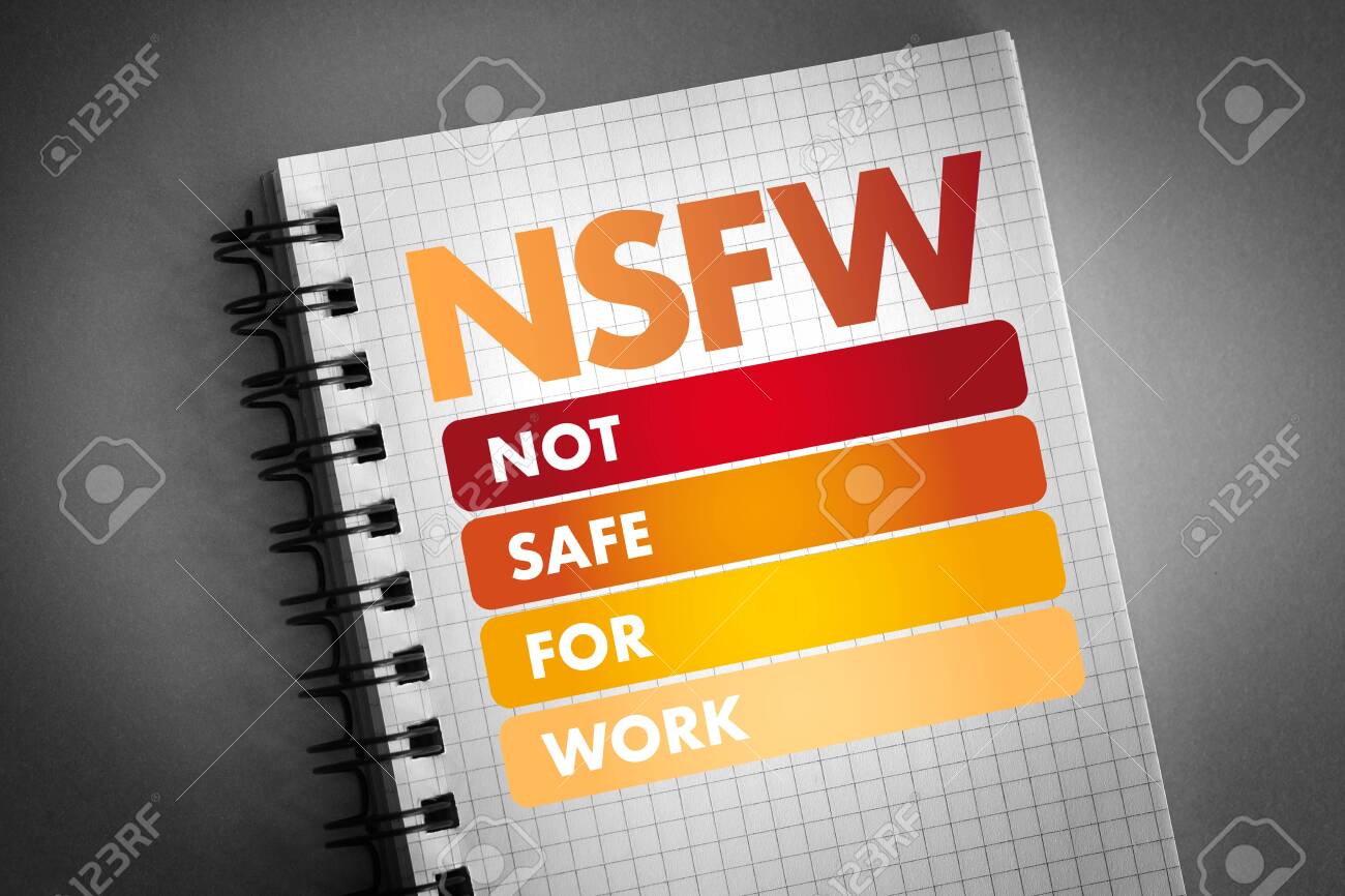 Premium Photo  Nfsw is internet slang for not safe for work