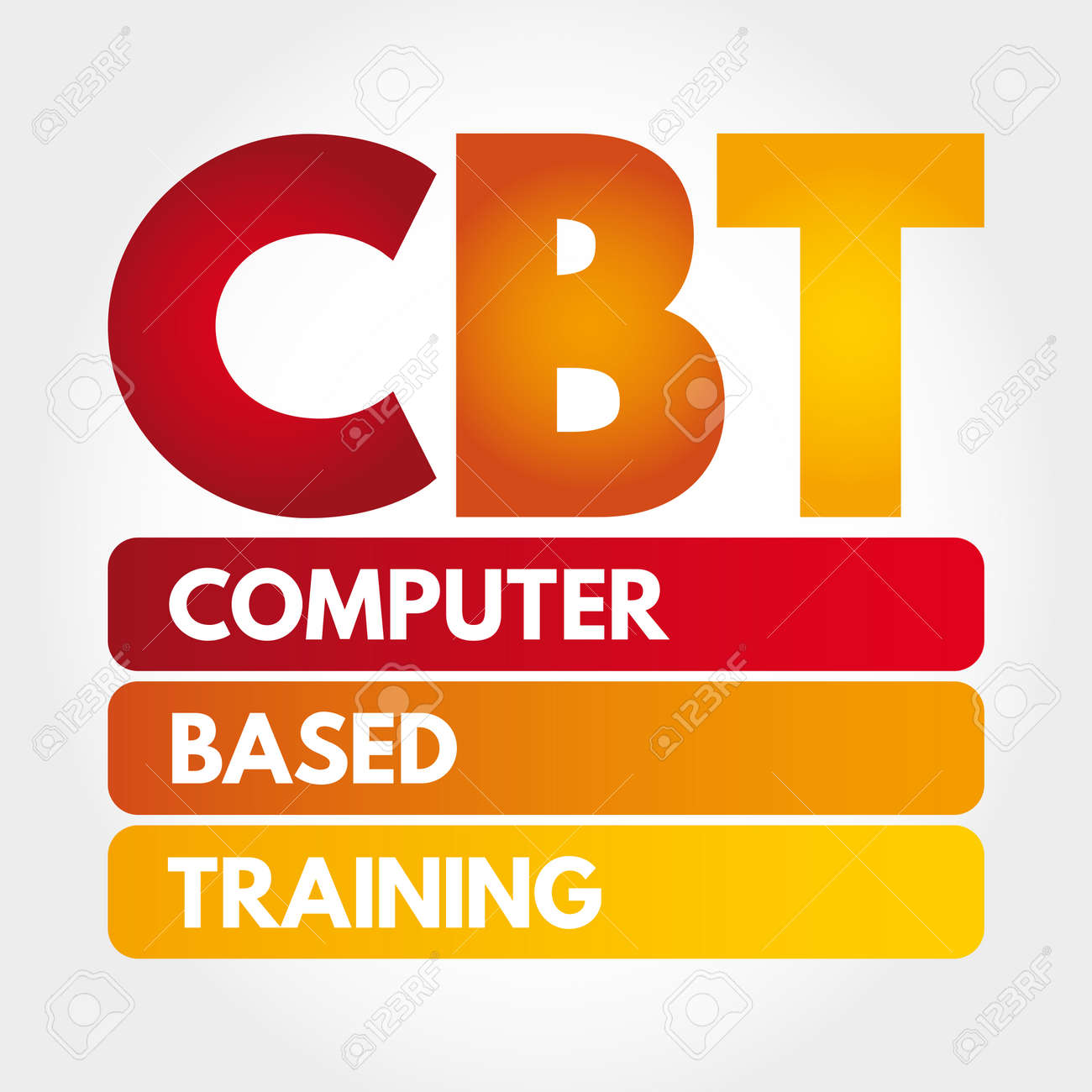 CBT - Computer Based Training Acronym, Education Concept Background Royalty  Free SVG, Cliparts, Vectors, and Stock Illustration. Image 157927987., image size:1300x1300