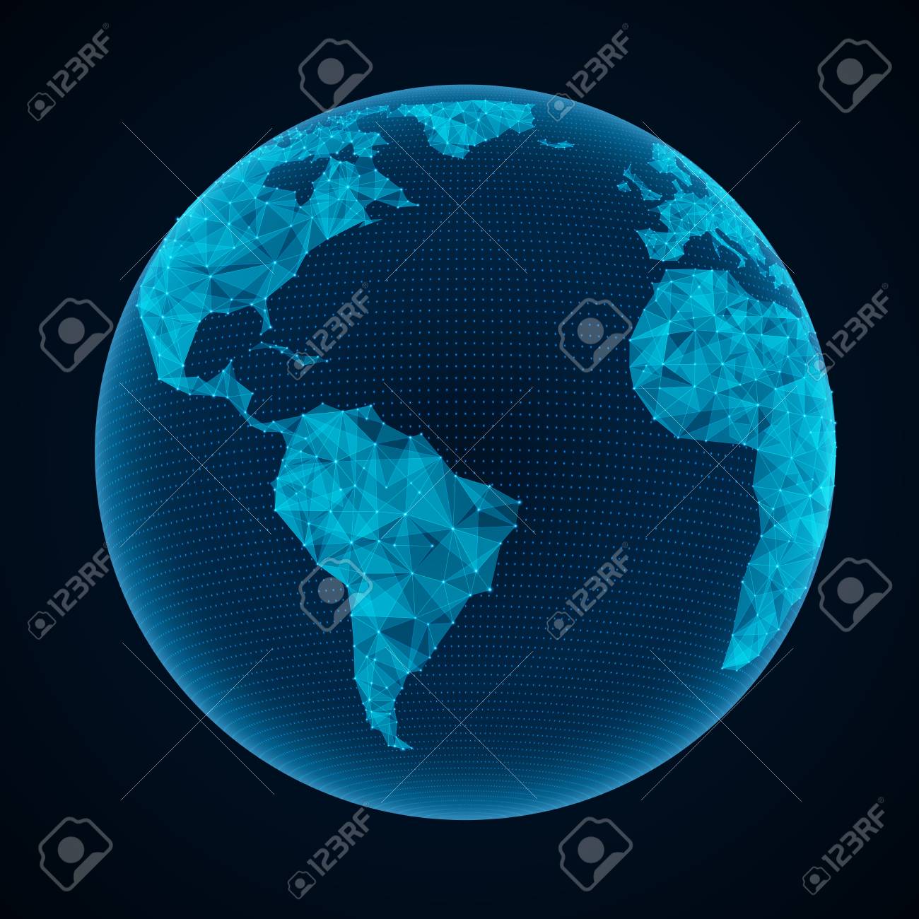 抽象的な世界地図 ライン グローバル ネットワーク接続や国際ビジネス 技術の背景のイラストとつないだ Eps 10 には 透明性 階層化されたベクトル ファイルが含まれています のイラスト素材 ベクタ Image