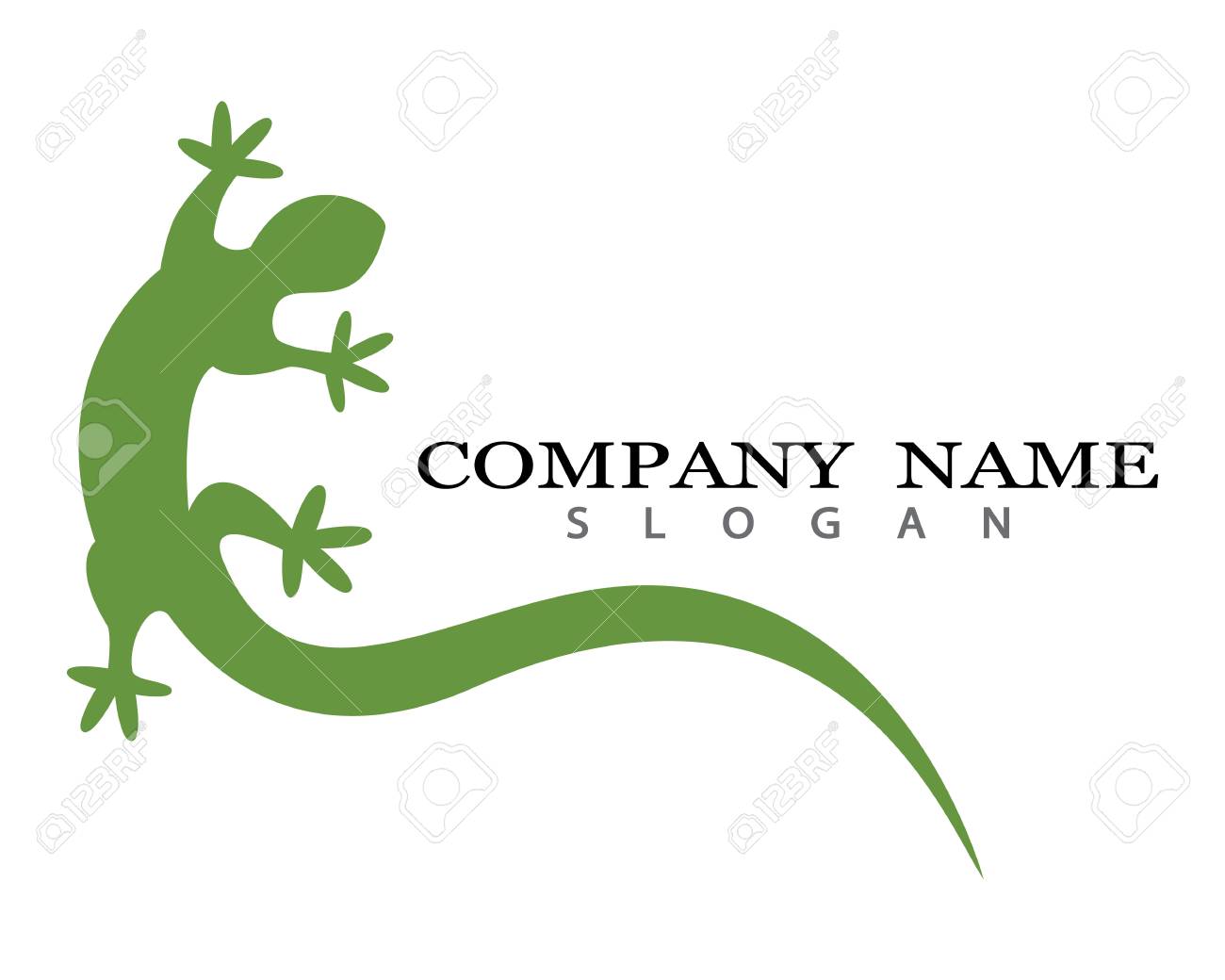 lizard vector illustration logo