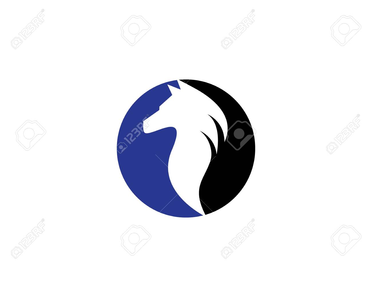 wolf logo template vector icon illustration design royalty free
