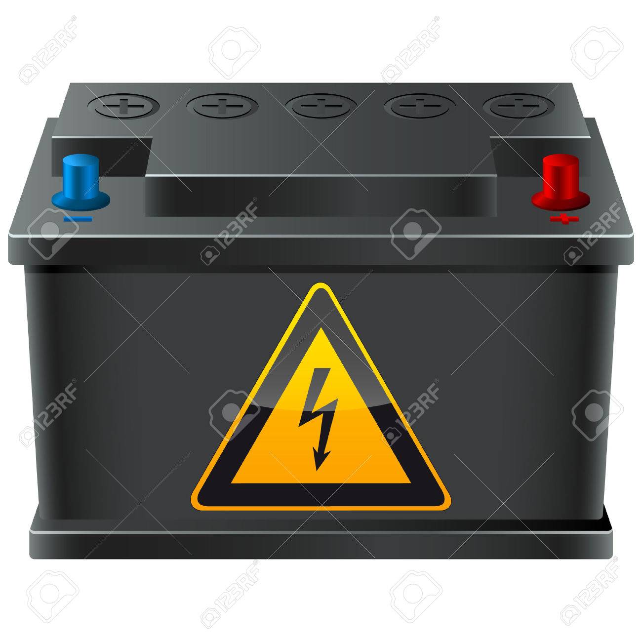 高電圧記号で車のバッテリー のイラスト素材 ベクタ Image 高電圧記号で車のバッテリー のイラスト素材 ベクタ Image