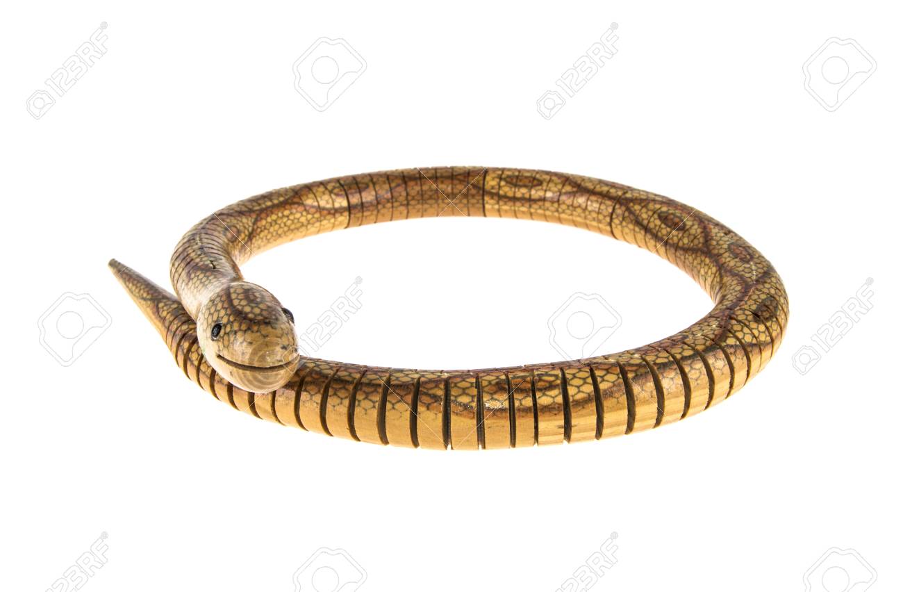 toy wooden snake