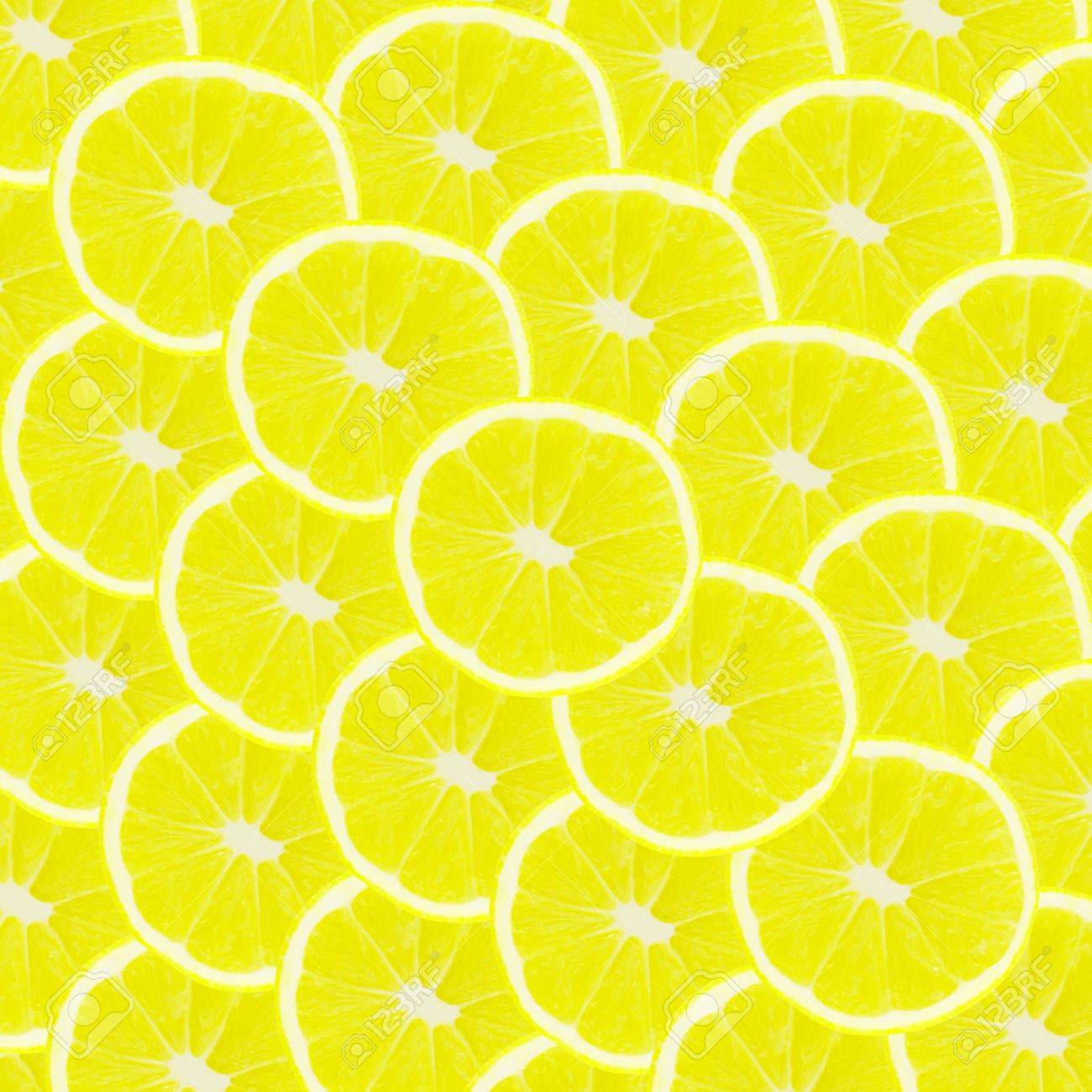 Yellow Background With Citrus Fruit Of Lemon Slices Stock Photo Picture And Royalty Free Image Image