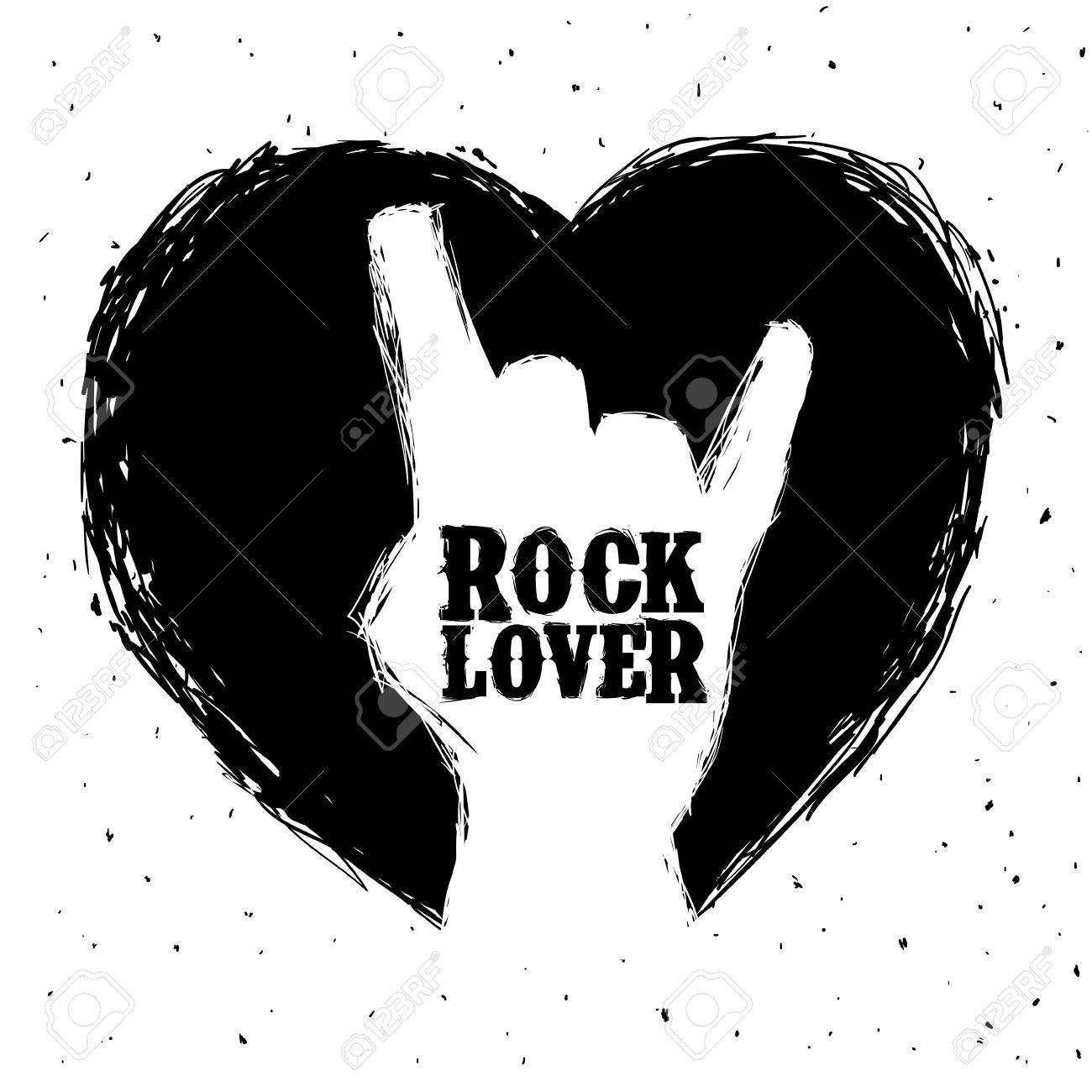 Hard Rock Graphic Design Vector Illustration Royalty Free Cliparts Vectors And Stock Illustration Image