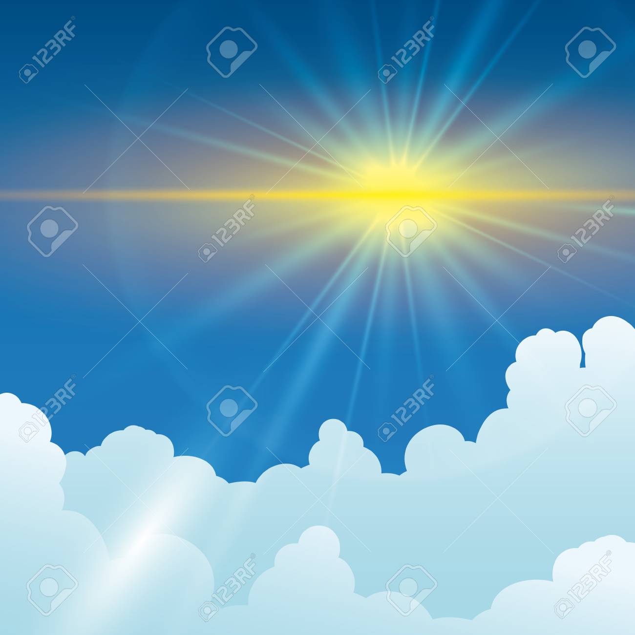太陽の光デザイン ベクトル イラスト Eps 10 のイラスト素材 ベクタ Image 43547956