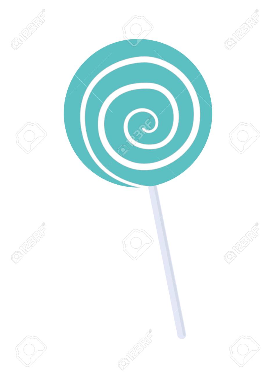 砂糖食品コンセプト フラットかわいいキャンディの図で表され デザインを分離 のイラスト素材 ベクタ Image