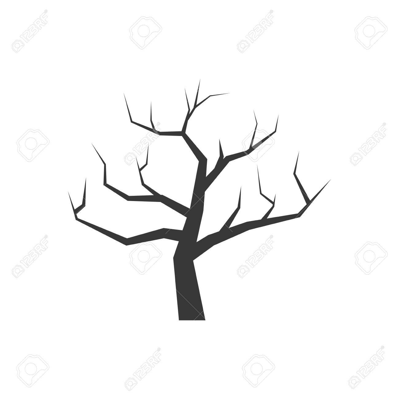 Nature and plant concept represented by dry tree icon. isolated and flat illustration - 59405728 Nature and plant concept represented by dry tree icon. isolated and flat illustration - 59405728
