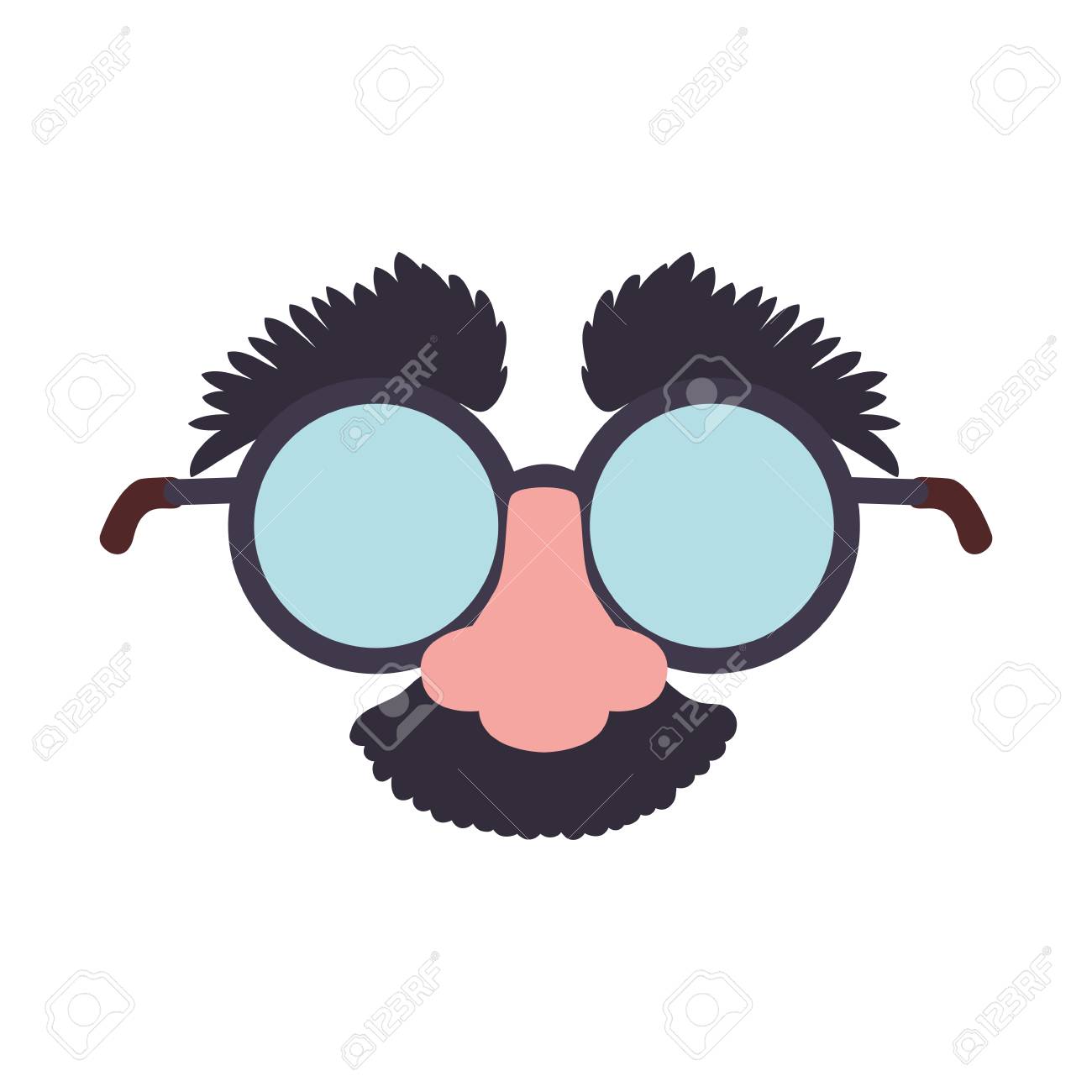 glasses and nose mask